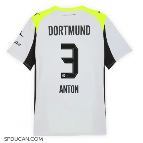 Muški Nogometni Dres Borussia Dortmund Waldemar Anton #3 Gostujuci 2025-26 Kratak Rukav